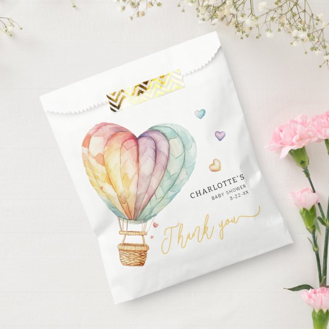 Sacolinha Sweetheart Hot Air Balloon Baby Favor Bag (Selado)