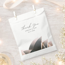 Sacolinha Sydney Wedding Favor Opera House Obrigado Foto