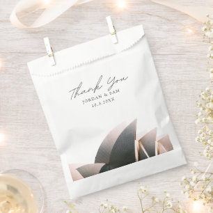 Sacolinha Sydney Wedding Favor Opera House Obrigado Foto