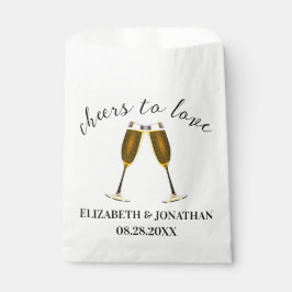 Sacolinha Taças de Champanhe para o Amor
