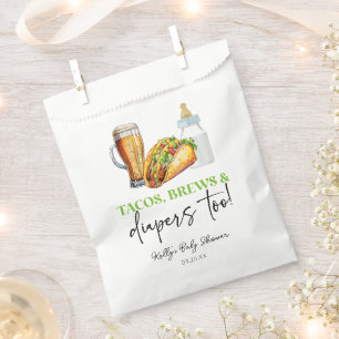 Sacolinha Tacos Brews e Fraldas também! Chá de fraldas
