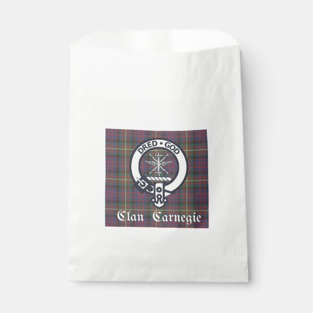 Sacolinha Tartan Clan Carnegie Crest (Frente)
