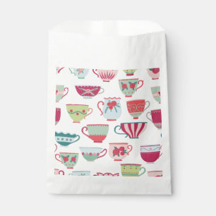 Sacolinha Tea Cups Moderno Vintage Favor Bag