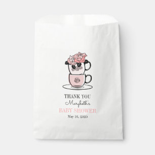 Sacolinha Teacup do chá & bolsas do favor do chá de fralda