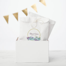 Sacolinha Teal Blue Buquê Wedding Suite Reception Party