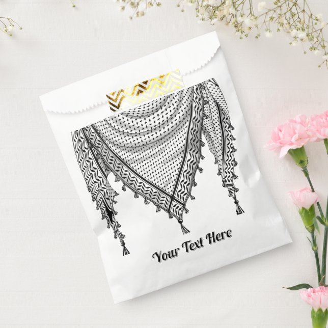 Sacolinha Tecido Tradicional do Keffiyeh Scarf Palestino (Selado)