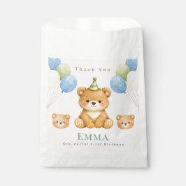 Sacolinha Teddy Bear Birthday Favor Bag