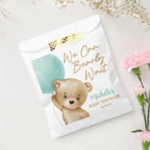 Teddy Bear Blue Podemos Ampliar Chá de fraldas De 