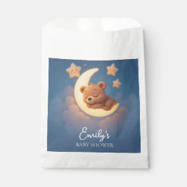 Sacolinha Teddy Bear on the Moon - Baby Shower Gift Bag