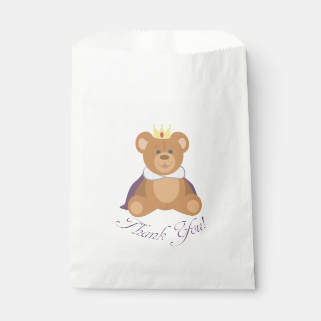 Sacolinha Teddy Bear Prince (Obrigado!) (Frente)