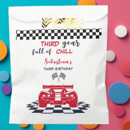 Sacolinha Terceiro cheio de engrenagens do terceiro aniversá