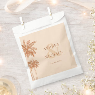Sacolinha Terracotta Palm Trees & Ampersand Beach Weding