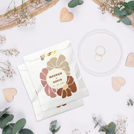 Sacolinha Terracotta Retro Groovy Boho Chic Casamento Floral