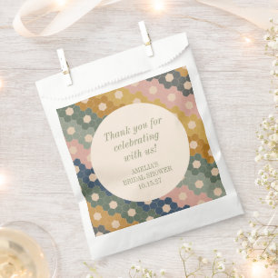 Sacolinha Terroso Boho Antigo Obrigada Personalizado Chá de 