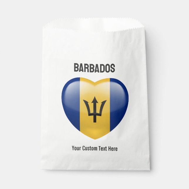 Sacolinha Texto Personalizado Amor Barbados (Frente)