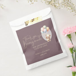 Sacolinha Thank You Beary Much, Bearly Wait Baby Shower