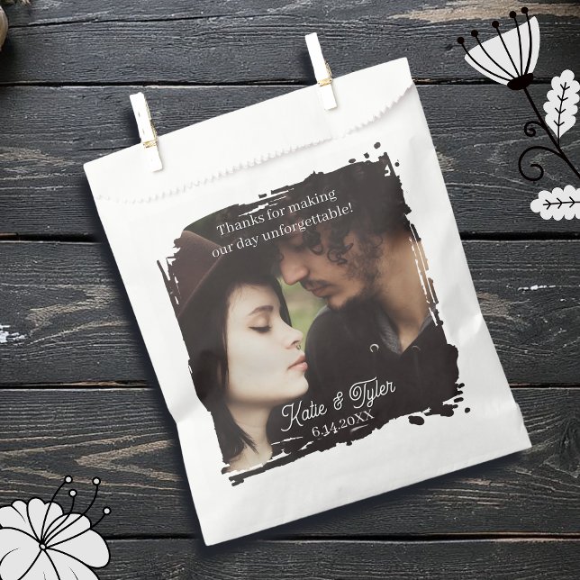 Sacolinha Thank You | Photo Template Wedding (Criador carregado)