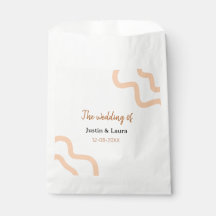 The wedding of add bride groom name date peach