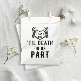 Sacolinha Til Death Do We Part Wedding Obrigado Favor Bolsas