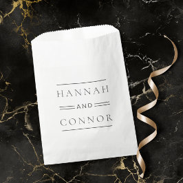 Sacolinha Tipografia Branca e Negra Moderna