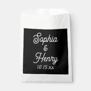 Sacolinha Tipografia Negra-Moderna de Script Elegante de Cas