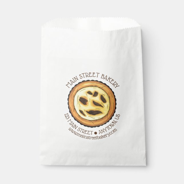 Sacolinha Torta de Pastel de Nata de Creme Português (Frente)