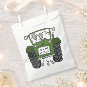 Sacolinha Trator Country Wedding Favor Bag