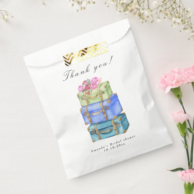 Sacolinha Traveling from Miss to Mrs Bridal Shower (Selado)