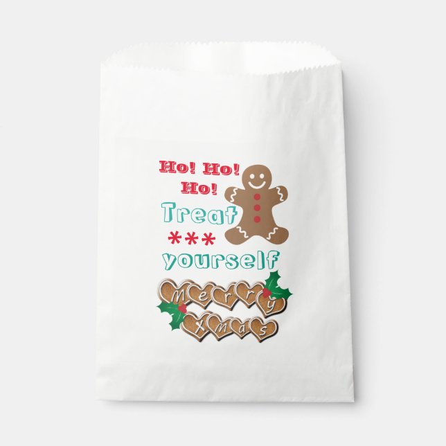 Sacolinha "Treat Yourself" Gingerbread Man  (Frente)