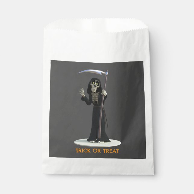 Sacolinha Trick or Treat. Cartoon Grim Reaper (Frente)