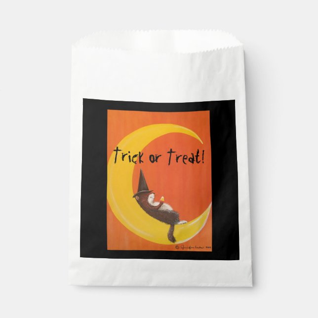 Sacolinha Trick ou Tratar a barra de papel (Frente)