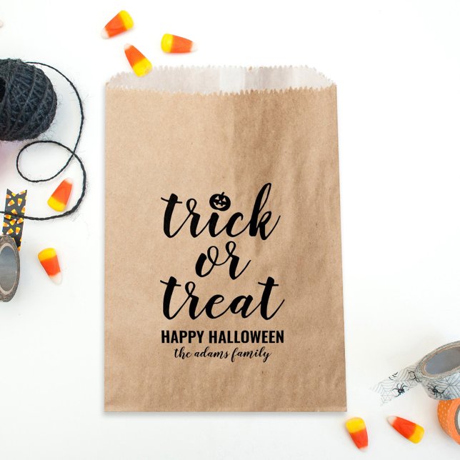 Sacolinha Trick ou Tratar Halloween Personalizado de Script  (Criador carregado)
