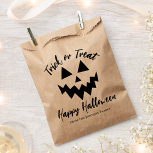 Sacolinha Trick ou Treine Jack O Lantern Feliz Dia das Bruxa