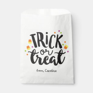 Sacolinha Trick ou Treine o Festa de Milho Doce do Halloween