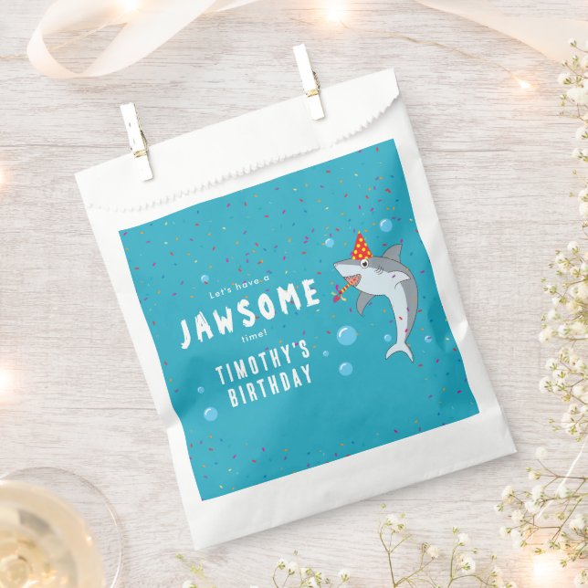 Sacolinha Tubarão-gato na Festa de Aniversário de criança Oc (Cortado)