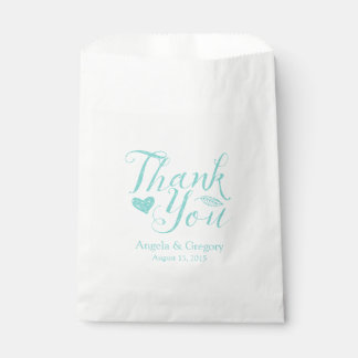 Sacolinha Turquesa Obrigado A Favor De Casamento Bag