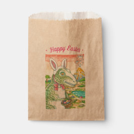 Sacolinha TYRANNOSAURUS T-REX EASTER BUNNY FAVOR BOLSAS Dino