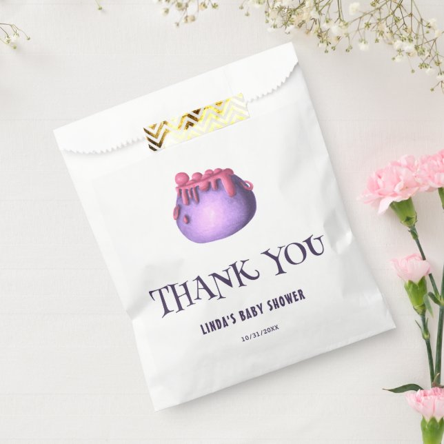 Sacolinha Um bebê está a criar Chá de fraldas de Halloween O (Selado)