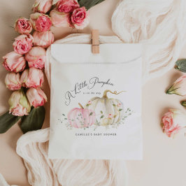 Sacolinha Um Chá de fraldas De Menina De Abóbora