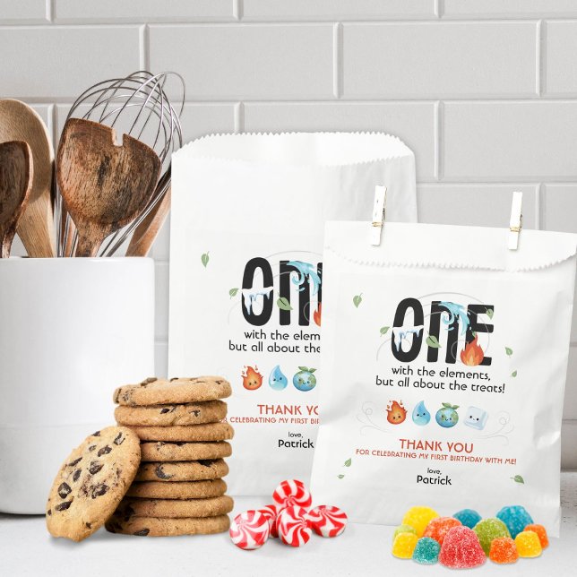 Sacolinha UM Com Elementos Primeiro Aniversário (Criador carregado)