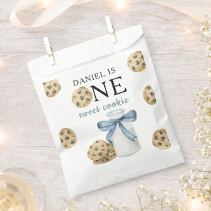 Sacolinha Um Doce Biscoito e Leite Primeiro Aniversário
