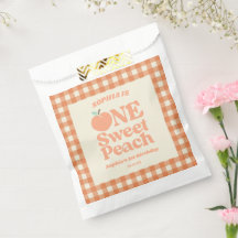 Um Doce Peach Orange Primeiro Partido primeiro ani