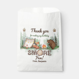Sacolinha Um Feliz Camper Bear Forest Favor Bag