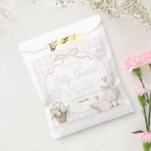 Um Patinho Bobo Laço Floral Rosa Chá de Bebê