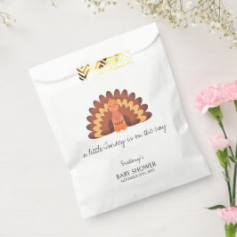 Sacolinha Um Pequeno Chá de fraldas de Ação de Graças na Tur