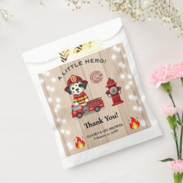 Sacolinha Um Pequeno Chá de fraldas de Bombeiros Hero