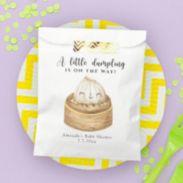 Sacolinha Um pequeno dumpling a caminho baby shower