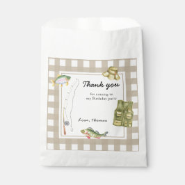 Sacolinha Um pequeno Pescador Aniversário Obrigado