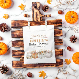 Sacolinha Um Pequeno Pumpkin está a caminho - Chá de fraldas