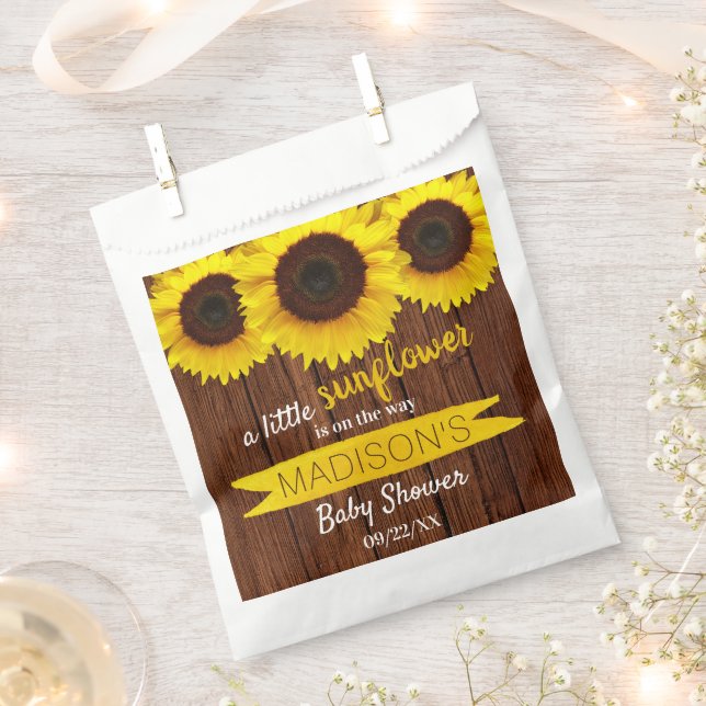 Sacolinha Um Pouco De Girassol Está A Caminho! Chá de Bebê (Cortado)